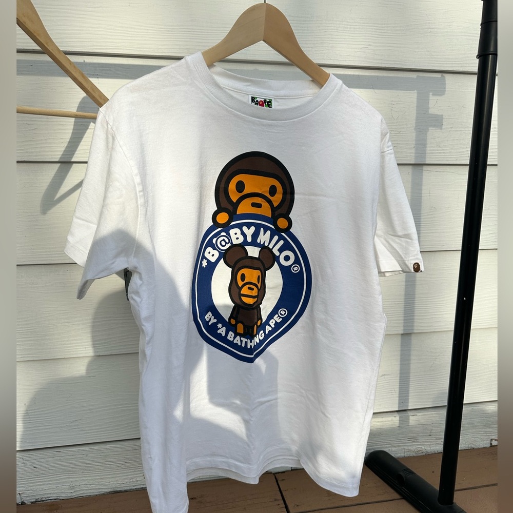 White bape Tee